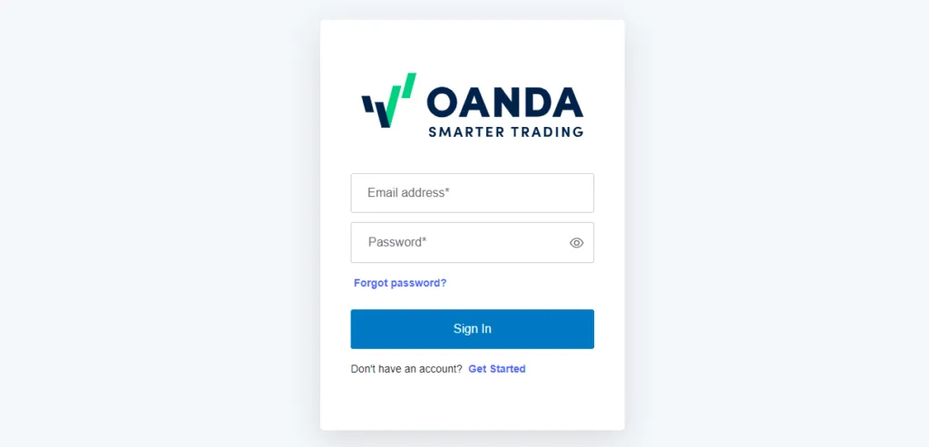 OANDA Login Account