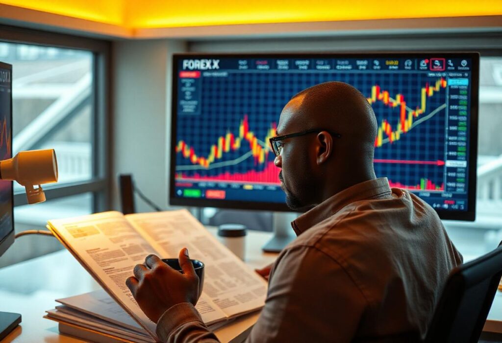 Man Studying What Is Forex And The Meaning Of Forex